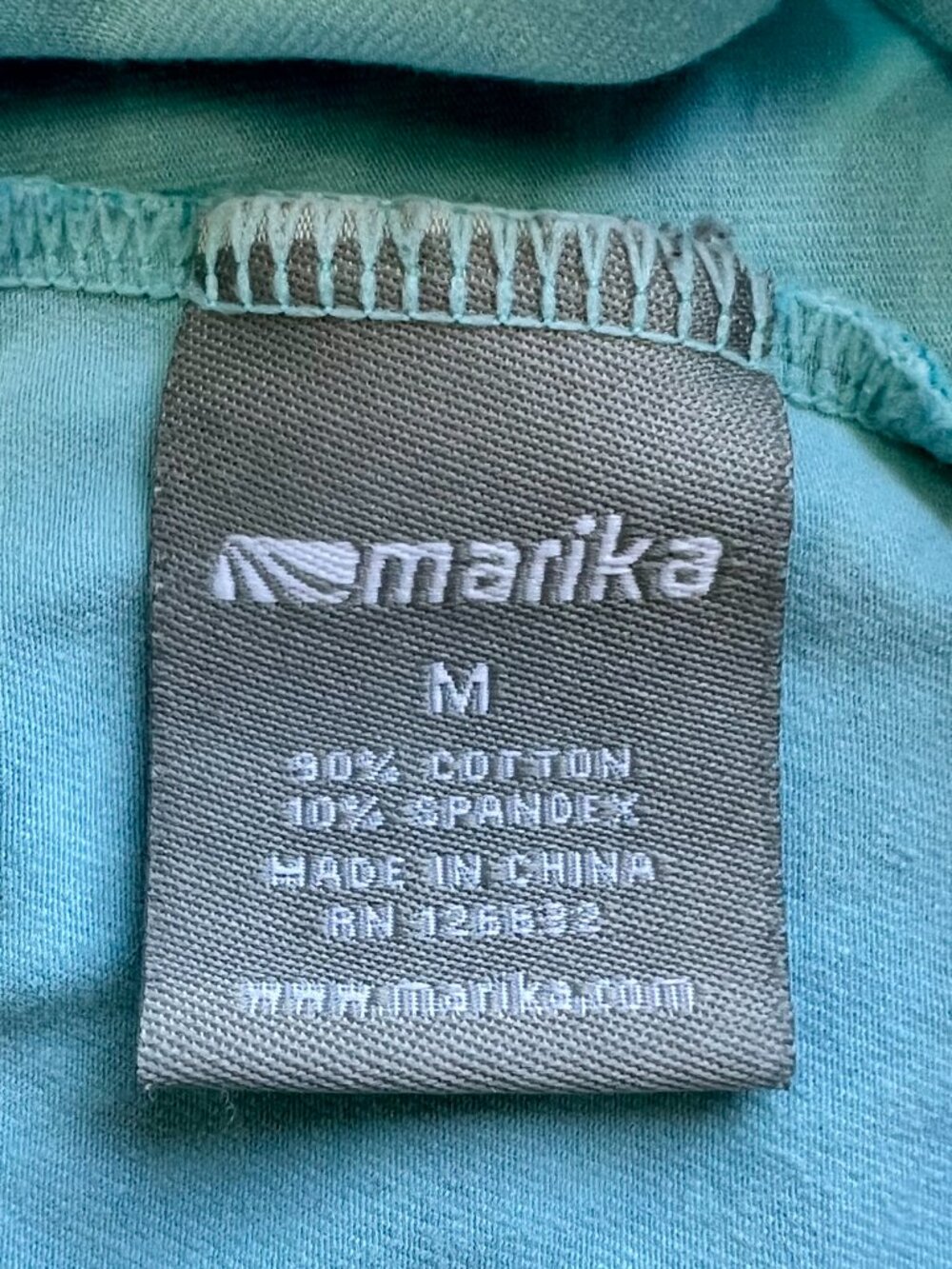 Teal Patterned Racerback Tanktop - Picture 3 of 4